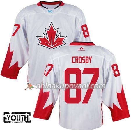 Kanada Dresy Sidney Crosby 87 Světový pohár v ledním hokeji 2016 Bílá - Dětské Kanada Dresy Sidney Crosby 87 Světový pohár v ledním hokeji 2016 Bílá - Dětské